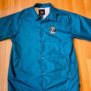 Vans Off The Wall Military Spec. Teal Blue Windbreaker Jacket Men’s Large